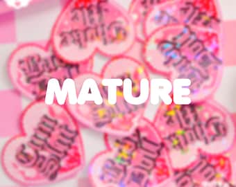 Mature Heart Holographic Sticker