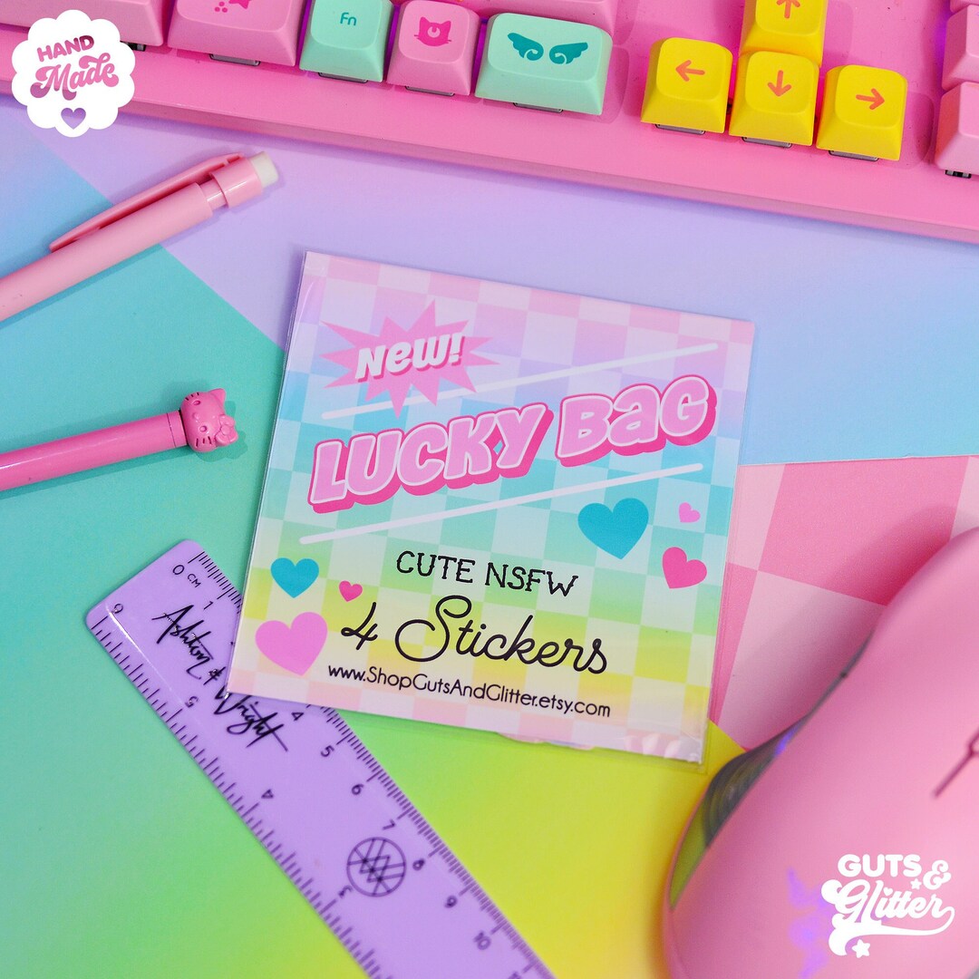 Cute NSFW 4 Small/medium Stickers Lucky Bag Limited Run Etsy
