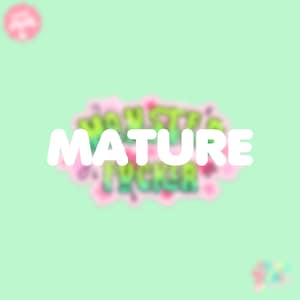 Monster Mature Holographic Sticker