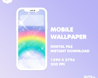 Rainbow Phone Wallpaper Digital Download