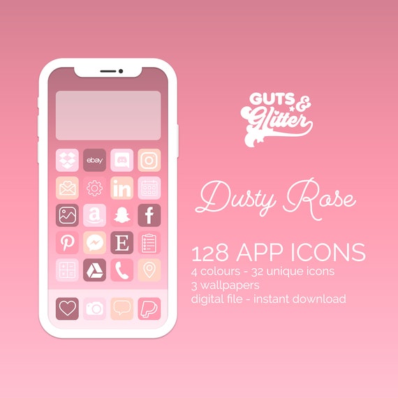 Dusty Rose Rosa Iconos de teléfono Fondos de pantalla Descarga - Etsy México Dusty Rose Rosa Iconos de teléfono Fondos de pantalla Descarga - Etsy México