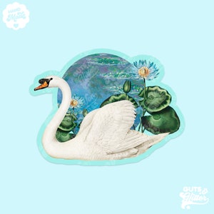 Swan Holographic Sticker
