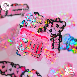 Cute Red and Pink Sex Work Sticker Pack