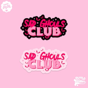 Sad Ghouls Club Holographic Sticker