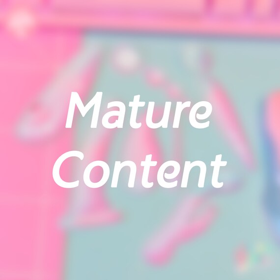 Pastel Sex Toys Mature White Vinyl Sticker Pack