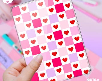 Kindle Insert für Clear Case, Valentines Romance Check Bookish holographic