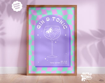 Cocktail Digital Download Instant Printable Wall Art