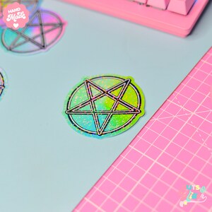 Pentagram Holographic Sticker image 6