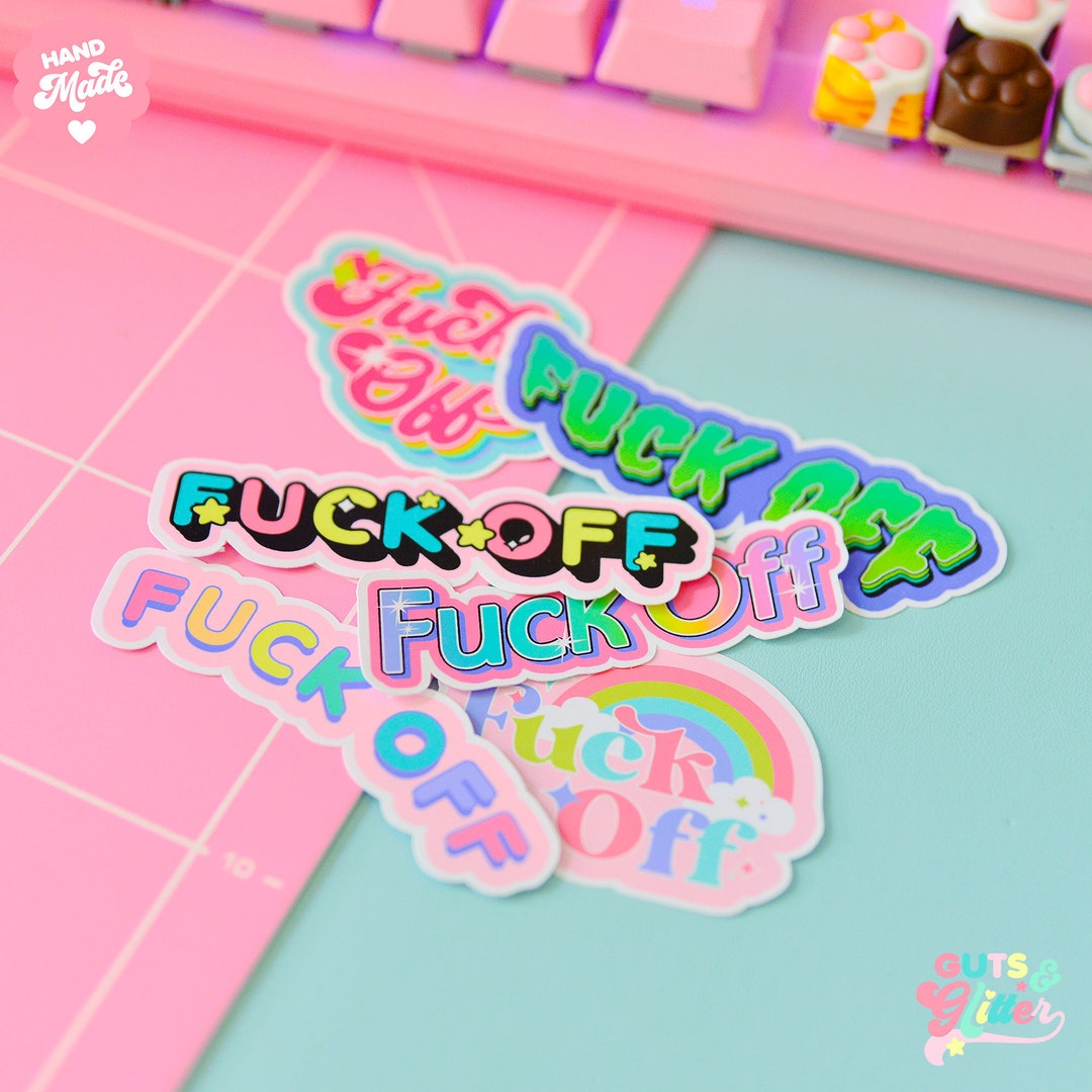 F*ck off Sarcastic Sticker Pack - Etsy