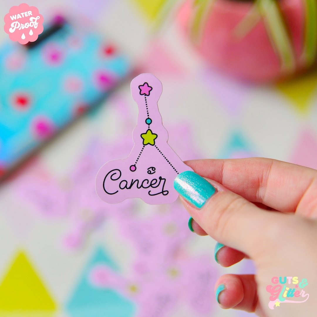 Kanker Sticker Cancer Gloss White Vinyl Sticker - Etsy