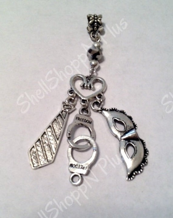 Items similar to 50 SHADES Pendant/Key Ring/Purse Charm/Cell Phone Dust ...