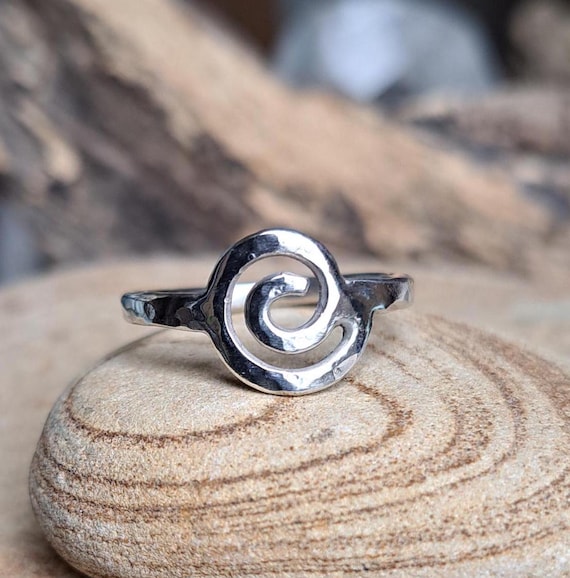 Handmade Sterling Silver Spiral Ring Etsy UK
