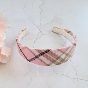 Pink burberry headband online
