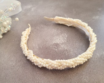Handmade Twisted Pearl  Headband Twisted Pearl Headband - Etsy main image 4