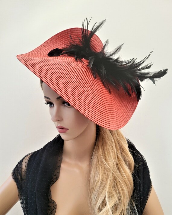 Feather Fascinator Percher Hat 