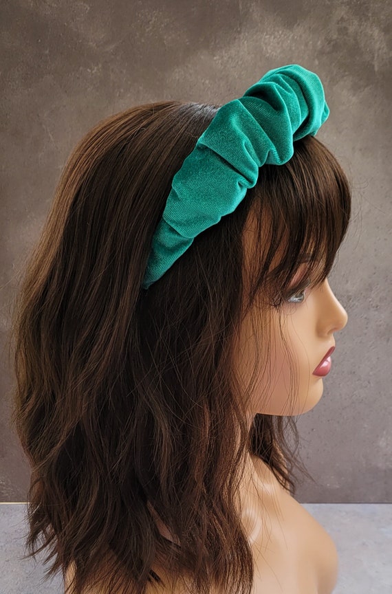 Green Ruffle Embellished Headband Slim Knot Embellished Headband | Lilly Pulitzer main image 3
