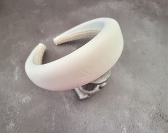 Square Padded headband, Jersey Satin headpiece, 4 cms Wide hair band, fascinator,