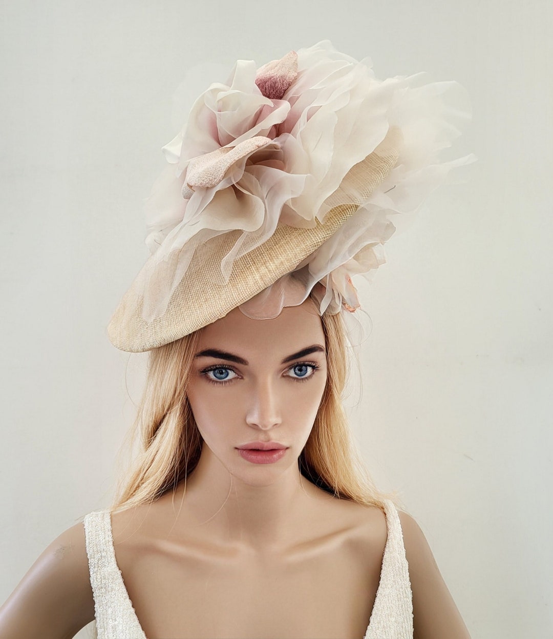 Blush Fascinator - Feather Statement Style 2415 main image 1