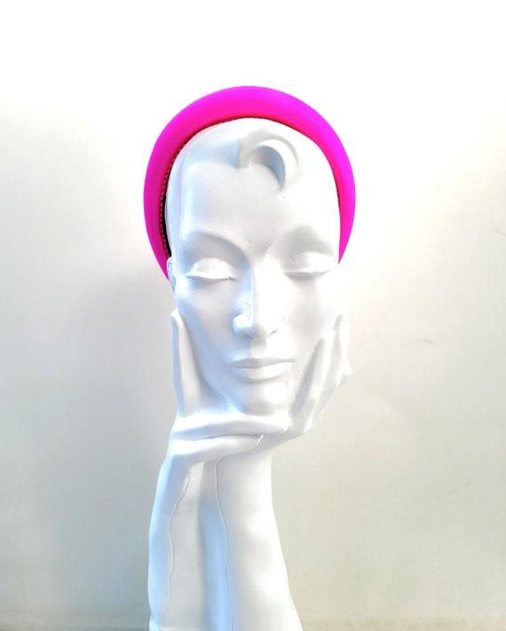 Bellefixe Breites Stirnband Für Damen – Gepolstert, 2,5 Cm, Hot Pink