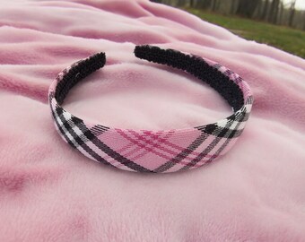 Burberry Pink Nova Check Headband Burberry London Nova Check Headband - Pink Hair Accessories  main image 3