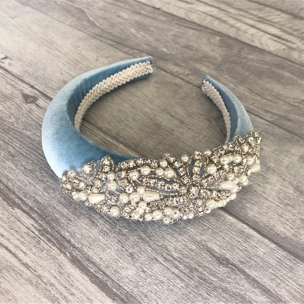 cobalt blue headpiece