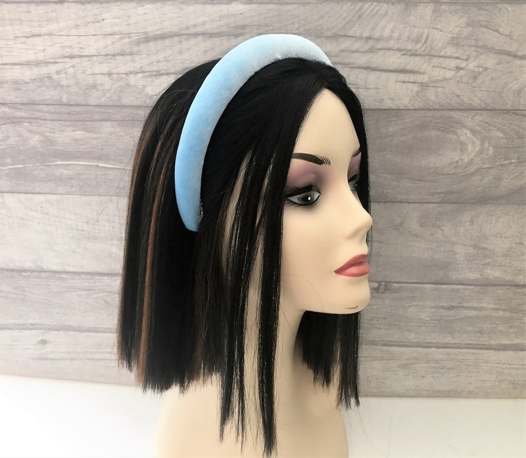 Pale Powder Baby Blue Soft Velvet Flock Padded Etsy