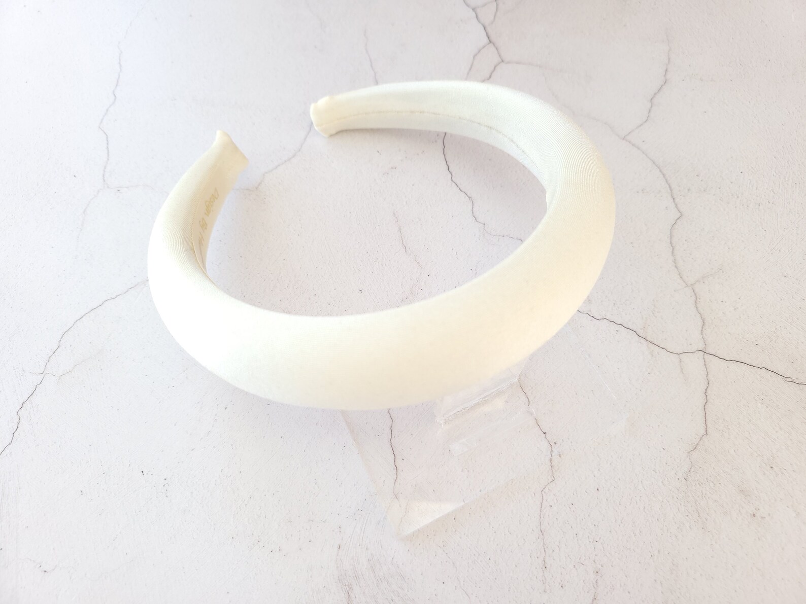 Cream Satin Padded headband Hair Band 2.5 cms Wide with Etsy