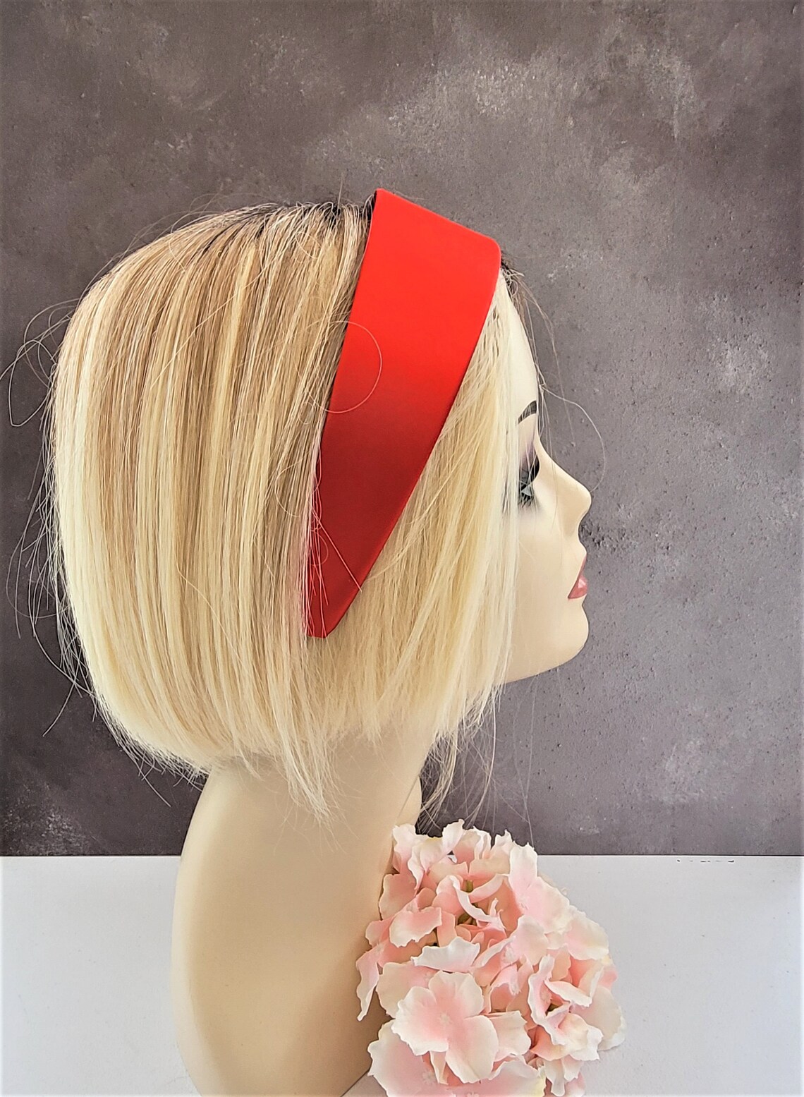 EXTRA Wide Red Satin Headband Alice Band Hair Band 4.5 cms Etsy