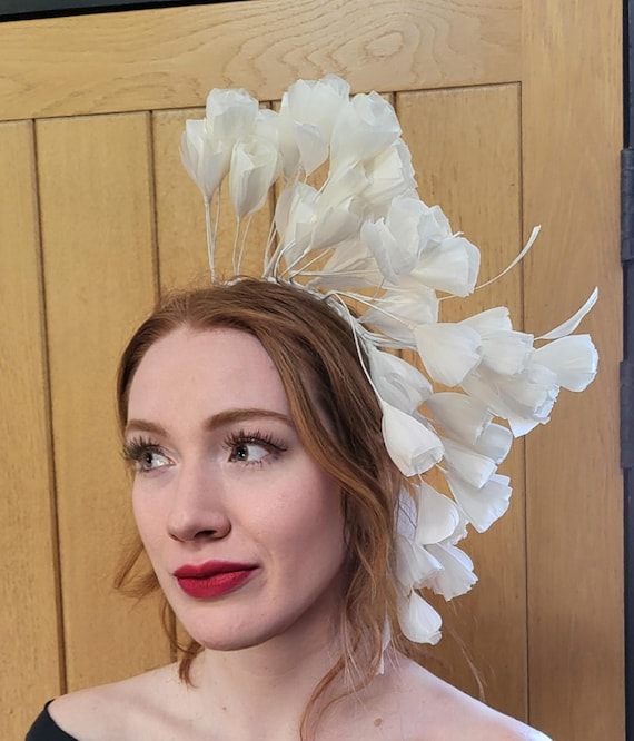 ivory headpiece