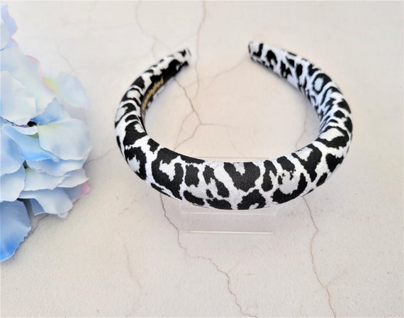 Black & White Logo-Print Padded Headband Mm6 Maison Margiela Kids main image 3