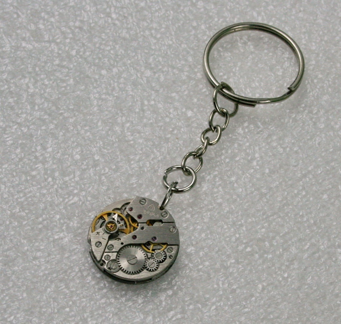 Watch Movement Steampunk Keyring Steampunk Keychain - Etsy