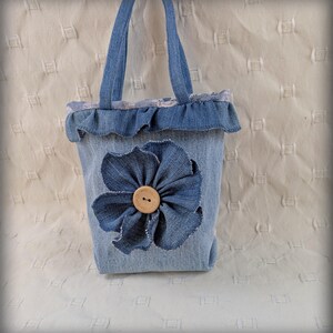 Sac cadeau en denim // Denim recyclé // Fabriqué à partir de jeans upcyclés, EMBALLAGE, emballage cadeau
