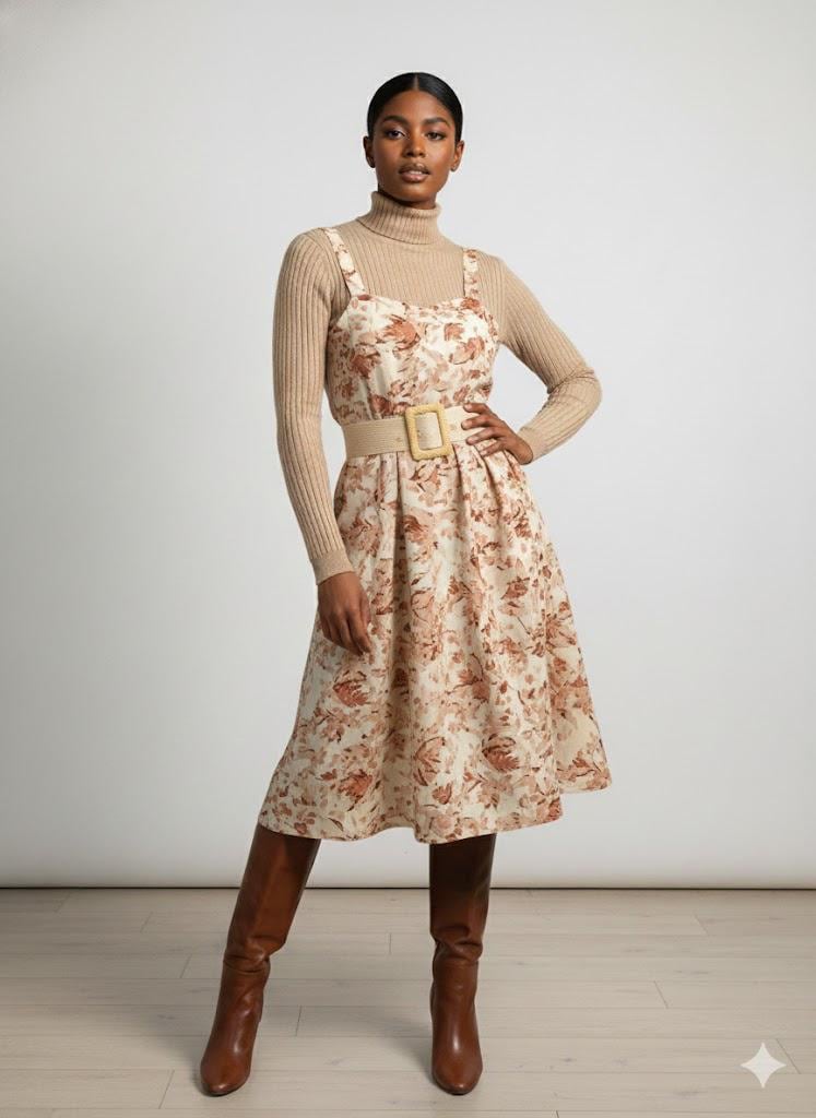 white christmas dresses Clarisa Lace Midi Dress main image 0