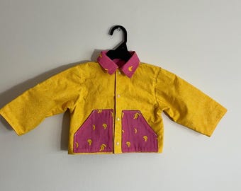 Reversible Bright Banana Chore coat