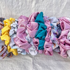 Scrunchies- hair ties, hair gifts, colorful hair accessories