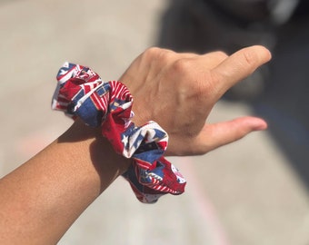 Holiday Scrunchies | Fourth of July Hair accessories, hair ties, hair gifts, colorful hair accessories