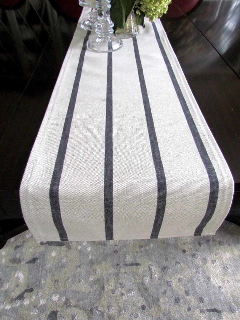 Mudcloth Flax Farmhouse Table Runner Plaid Table Runner Plaid Buffalo Check Table Runner Black 48 60 72 84