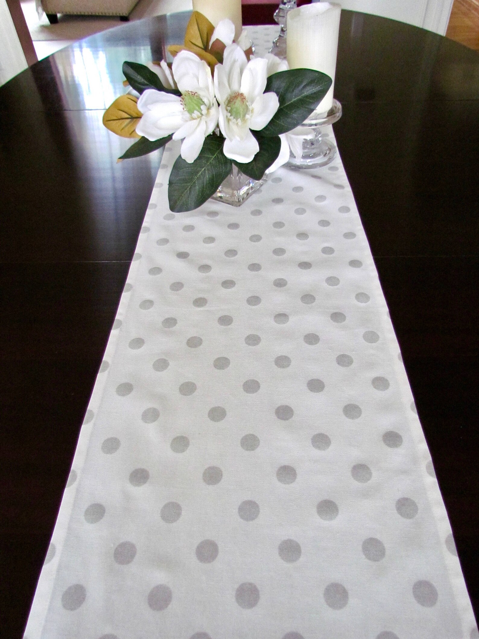 SILVER METALLIC TABLE Runner Metallic Silver Table Runners Etsy