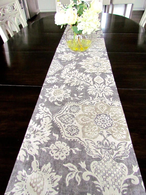 grey dresser runner TABLE 12 X 48 Gray Tan Modern Table Runners Wedding Showers Decorative Gray Tantable Runner 48 60 72 84 96 luxury satin evening gown