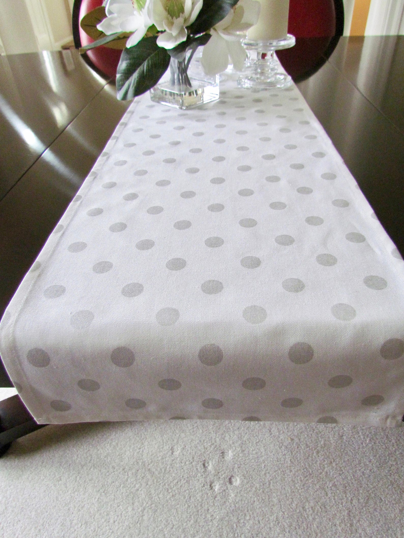 SILVER METALLIC TABLE Runner Metallic Silver Table Runners Etsy