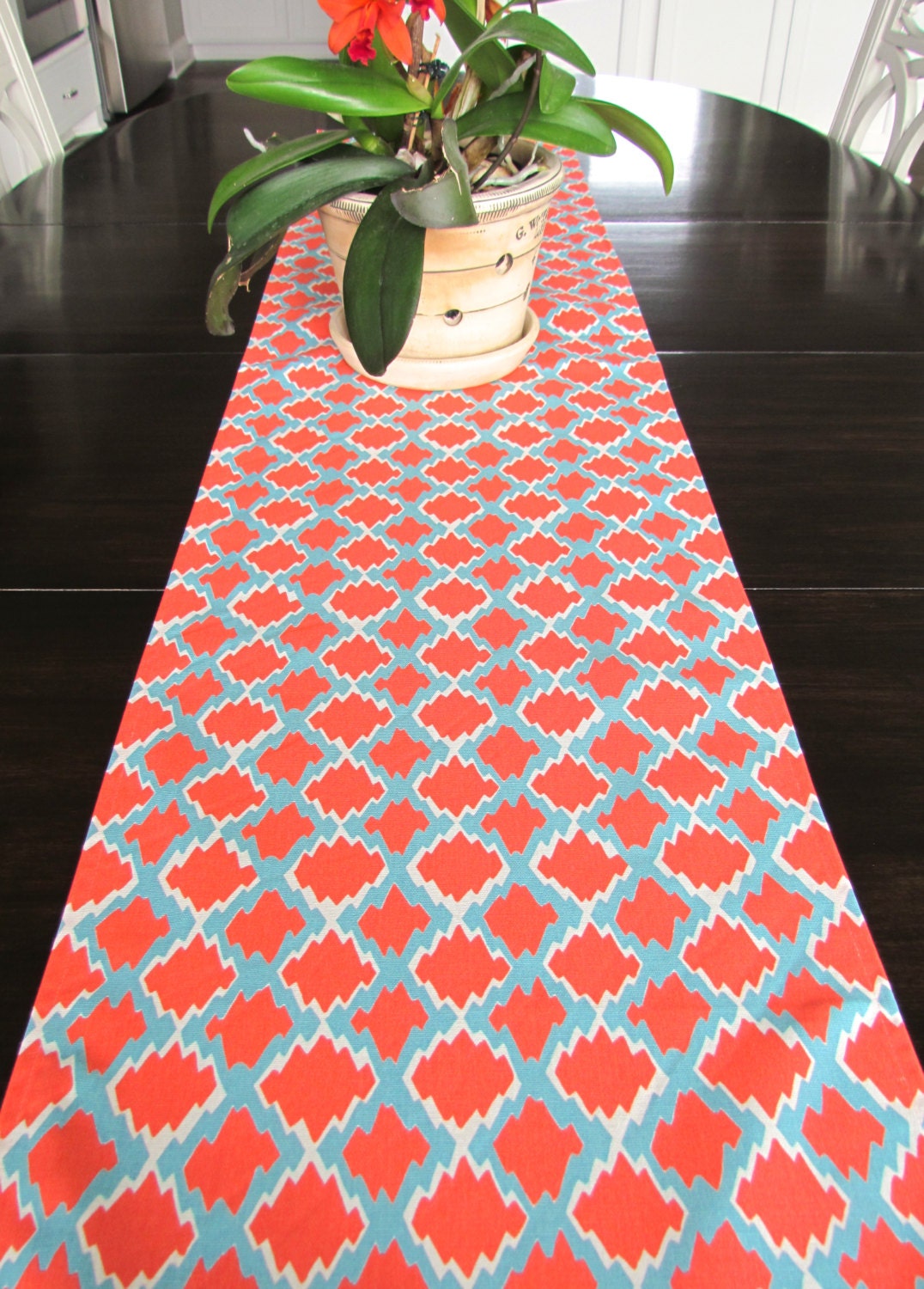 CORAL TABLE RUNNER Coral Table Runners Christmas Decorative Etsy