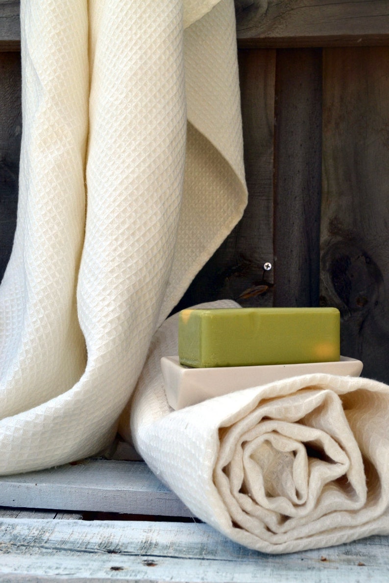 Natural linen bath towel/ Organic Spa towel/ Bath sheet/ Etsy