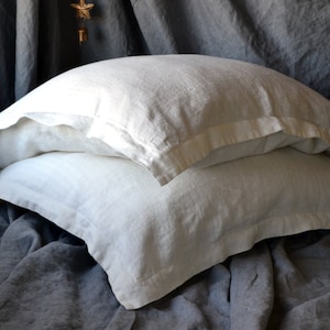 Ivory Rustic  Heavyweight Pillow sham- Standard, King and Euro sizes