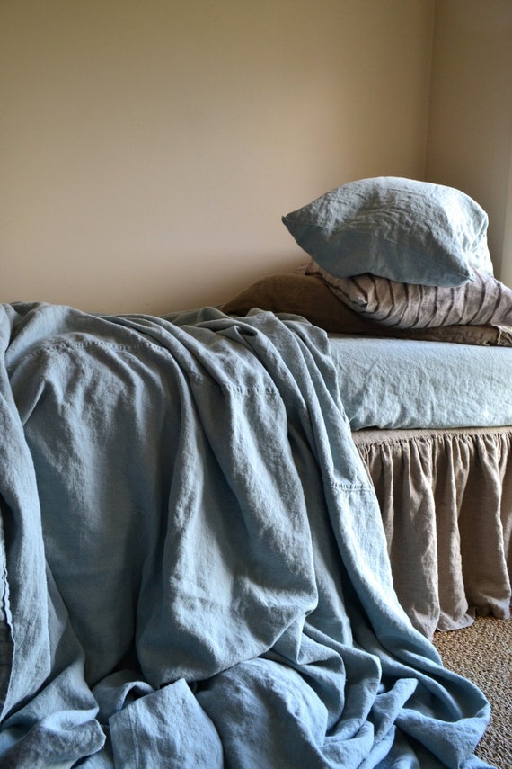 Duck egg quilted throw sales