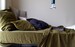 Fitted linen sheet- Olive Green luxurious stonewashed linen. Limited Edition linen bedding 