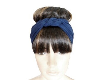 1.5cm Royal Blue Matte Satin Alice Hair Band Headband Girls Ladies