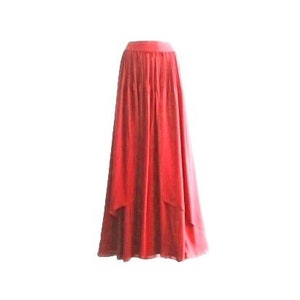 Red Maxi Skirt. Red Bridesmaid Skirt. Long Evening Skirt. Chiffon Floor Length Skirt.