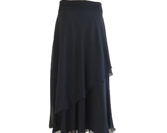 Black Evening Skirt. Black Maxi Skirt