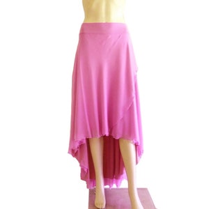 Lavender High Low Skirt. Lavender Bridesmaid Skirt. Maxi Skirt. Evening Skirt.