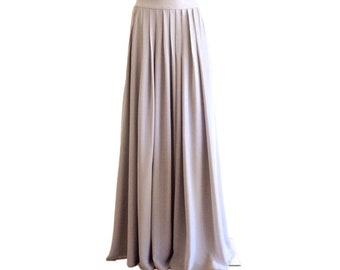 gray formal skirt